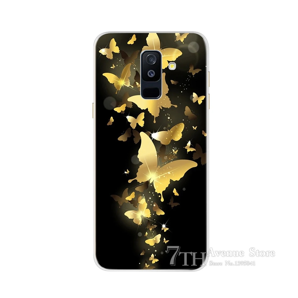 Силиконовый чехол для Samsung Galaxy A6 Plus 2018 A605 мягкая задняя крышка из ТПУ A600
