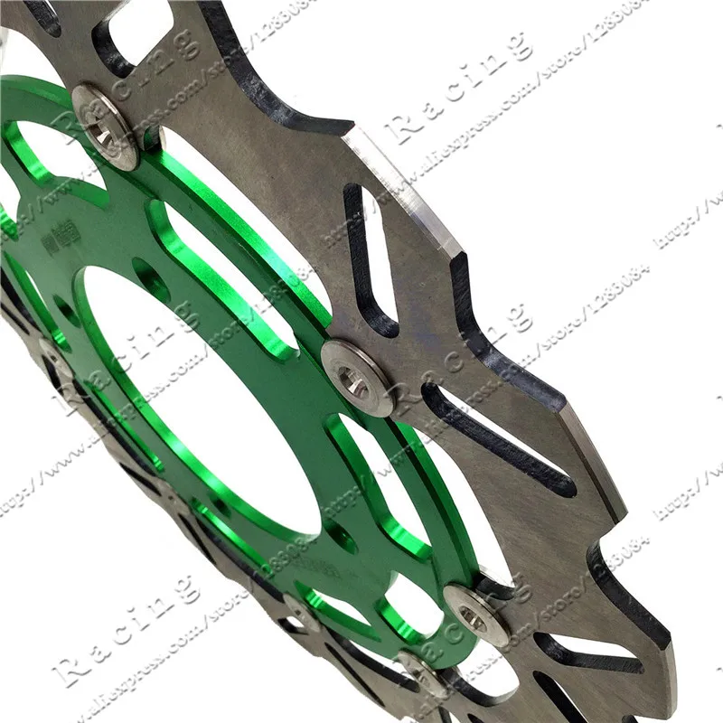 

320MM Oversize Front Floating Brake Disc Rotor Plate Fit For Kawasaki Dirt Pit bike Racing Motorcycle Supermoto