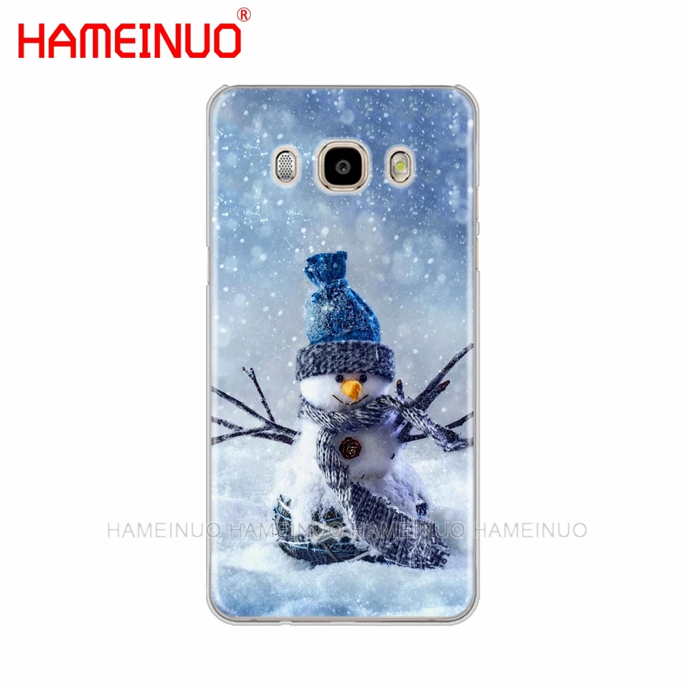HAMEINUO Рождественский милый снеговик Снежинка чехол для телефона для samsung Galaxy J1 J2 J3 J5 J7 MINI ACE prime