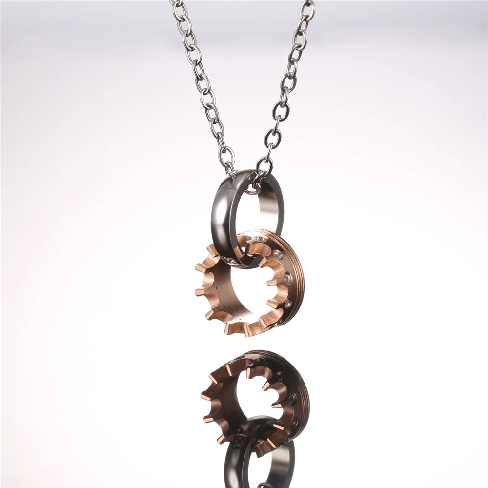 Ожерелье с короной для женщин и мужчин ювелирное изделие из розового