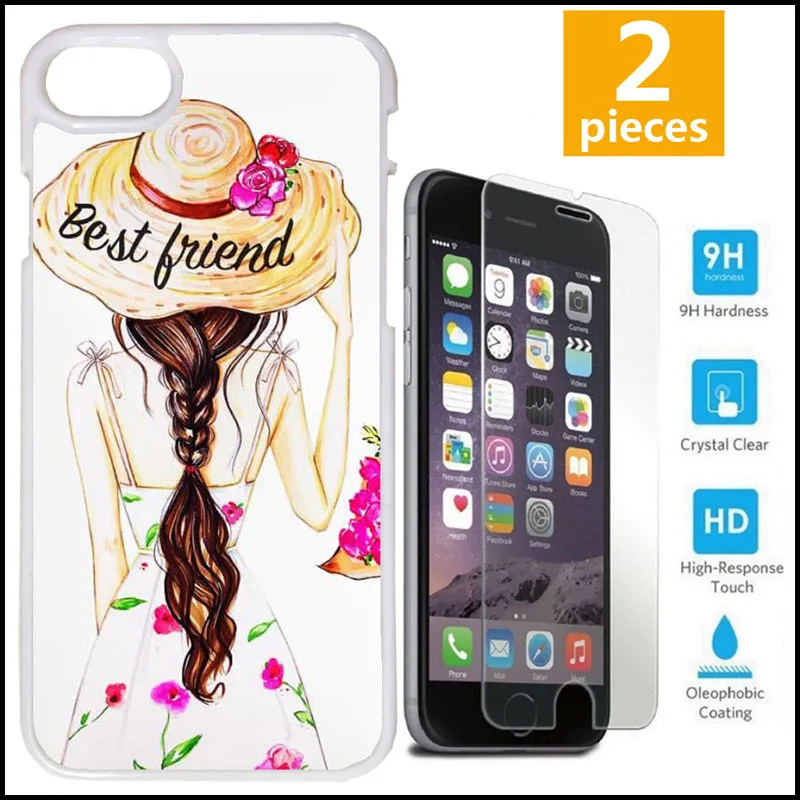 Красивый чехол для телефона BFF Girl Best Friend Forever Matching iPhone X 8Plus XR Xs Max 6s Samsung S10e S9 +