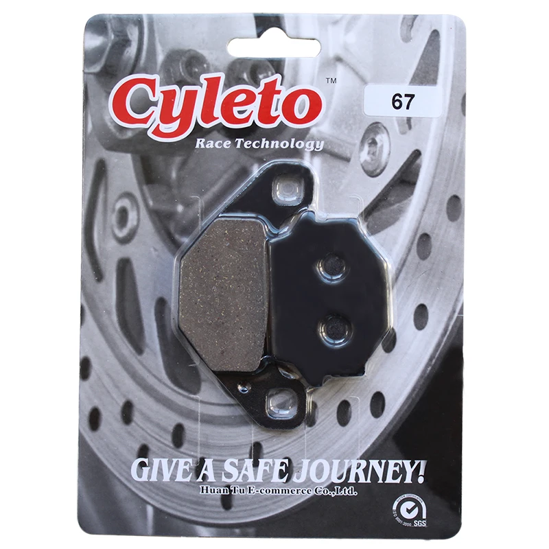 Задние тормозные колодки Cyleto для мотоцикла KAWASAKI KX125 KX 125 87-88 KL250 KL 250 Super Sherpa 00-04 500 KL650