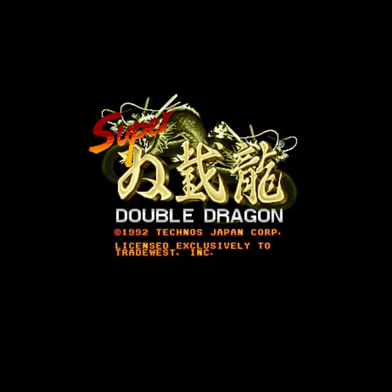 

16-битная большая серая игровая Карта Super Double Dragon для игроков NTSC, Прямая поставка
