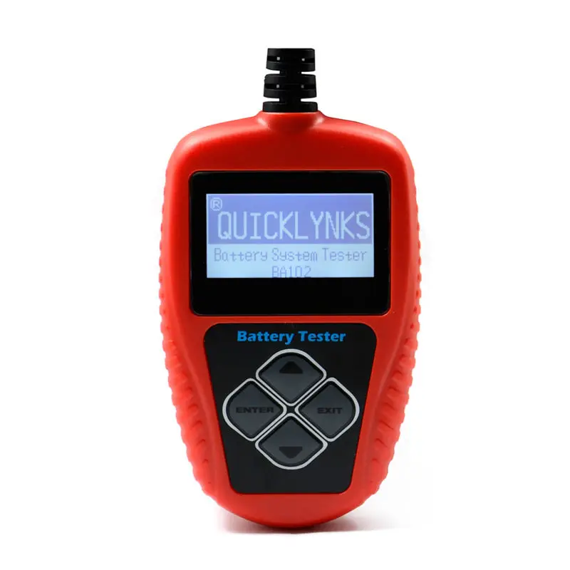 Оптовая продажа оригинальный QUICKLYNKS BA102 тестер для мотоцикла батарея ЖК дисплей 12