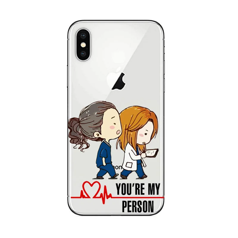 Ты мой человек Анатомия Мередит сестра телефон чехлы Чехол для apple iPhone 5 5S SE 6 6 S 7 8 PLUS X XS MAX XR основа coque - Цвет: TPU