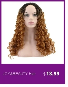 JOY& BEAUTY длинные кудрявые синтетические волосы на кружеве парик из натуральных волос для женщин коричневый ежедневное использование половина рука