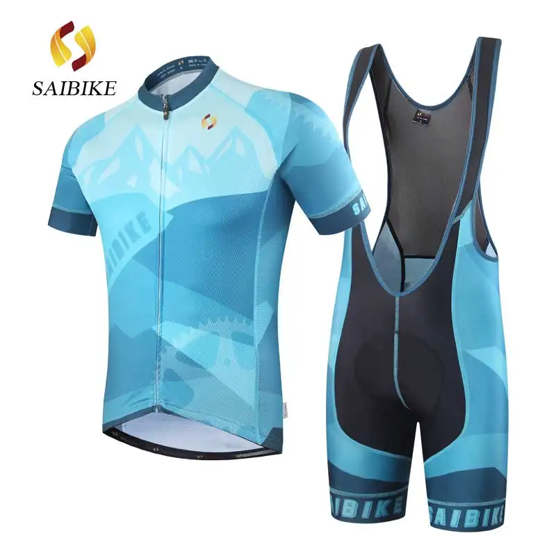 SaiBike Велоспорт Джерси нагрудник шорты комплект roupa de ciclismo для мужчин лето горный велосипед одежда MTB Горный дышащий велосипед одежда