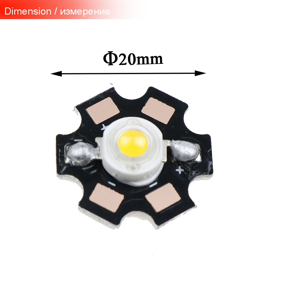 

10-500pcs 1W 3W High Power Full Watt Leds Bulb light LED Lamp Beads with AL Star Base Plate 3500K 6500K Chip diodes Emitting IL