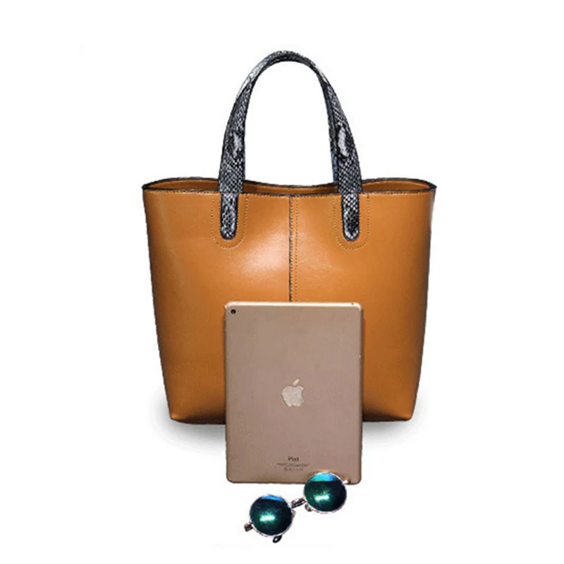 100% Genuine Leather Luxury Handbags Women Bags Designer Shoulder Serpentine Handle New Fashion For Youth Sac Female | Багаж и сумки