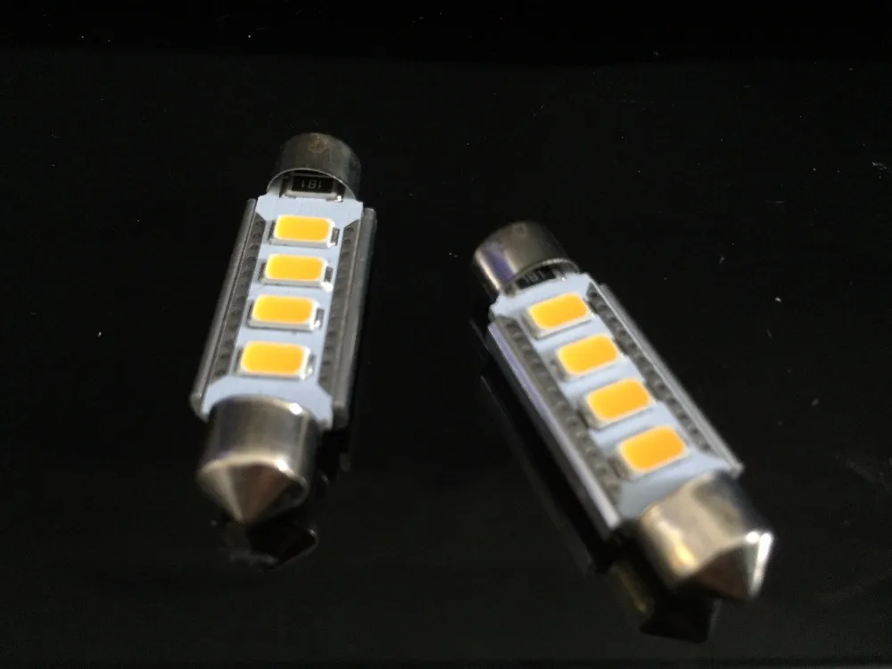 2X ультра-яркие желтые CANBUS 5730 SMD LED 31 мм 36 39 41 C5W без ошибок Festoon автомобильные