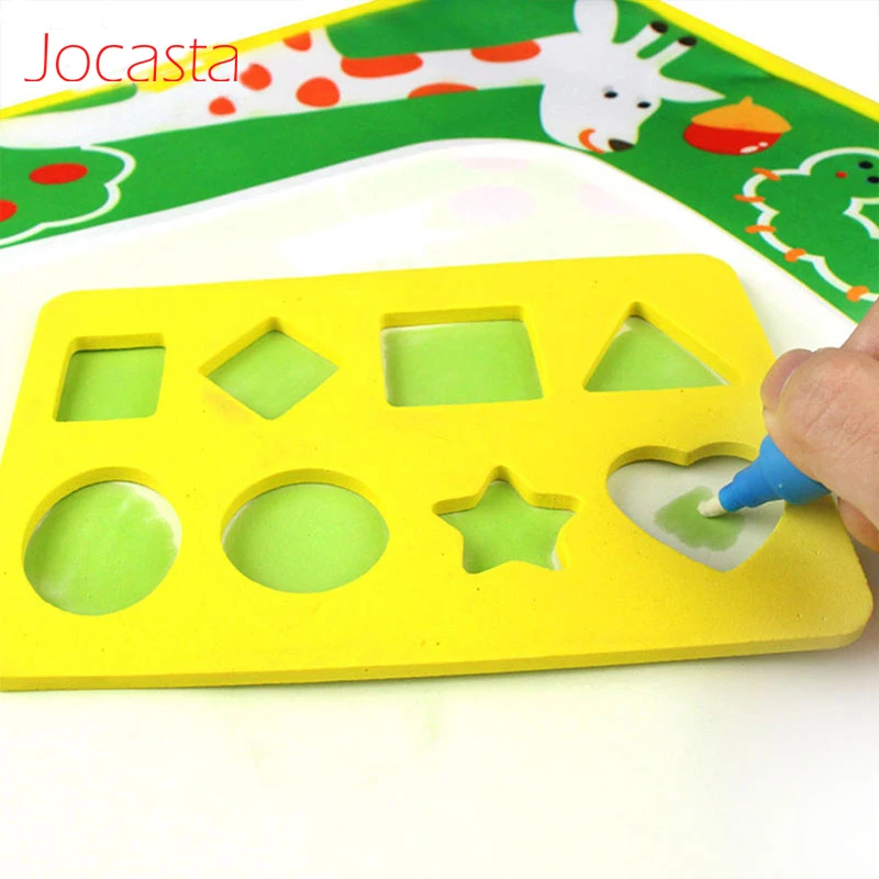 Non Toxic EVA Stamp for Doodle Mat Coloring Book Water Drawing Replacement Board Kids Early Educational Learning Painting Toys | Игрушки и