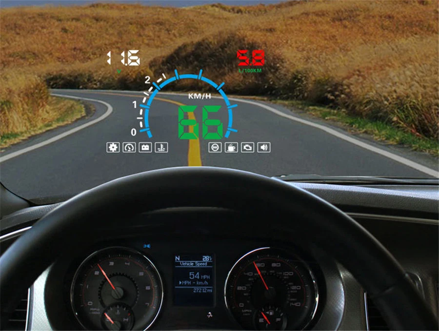 Автомобильный дисплей с дисплеем HUD, Универсальный Автомобильный дисплей s, аксессуары для электроники, HD скоростной цифровой проектор OBD E350