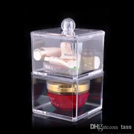 

Clear Acrylic Cosmetic Jewellery Organizer Makeup Box Case free shipping
