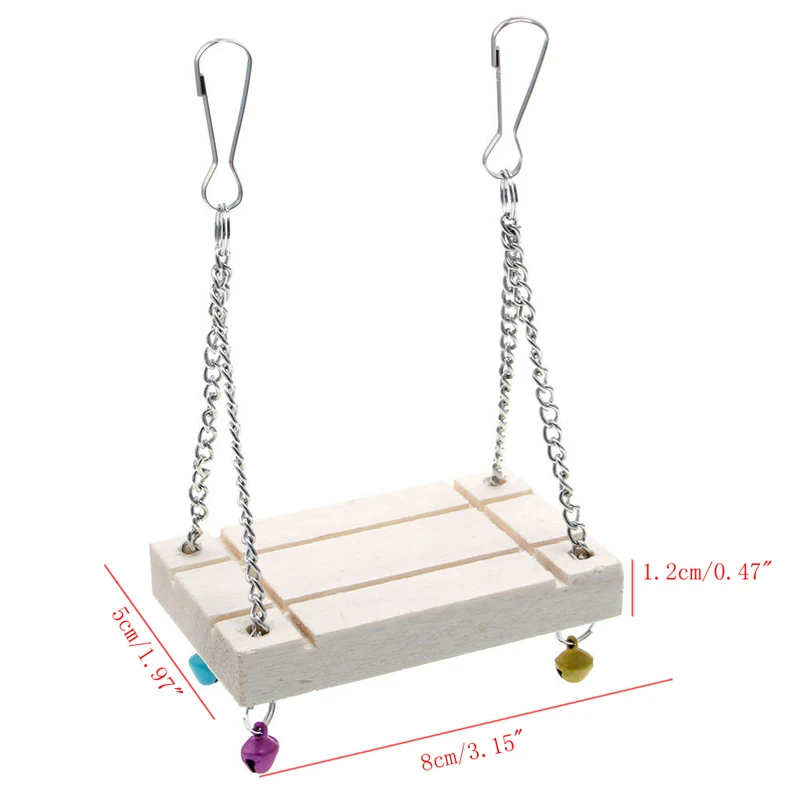 Хомяк игрушки Seesaw крыса качели мышь Жгут попугай деревянный хомяк качели попугай подвесная подвеска колокольчик товары для домашних животных