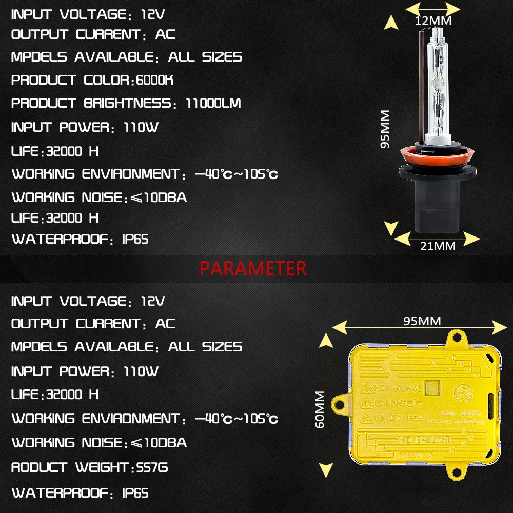 LSLIGHT ксеноновые фары для автомобиля Kit h1 H7 H11 h8 9005 9006 12v 110w 6000k 8000lm тонкая яркая HID