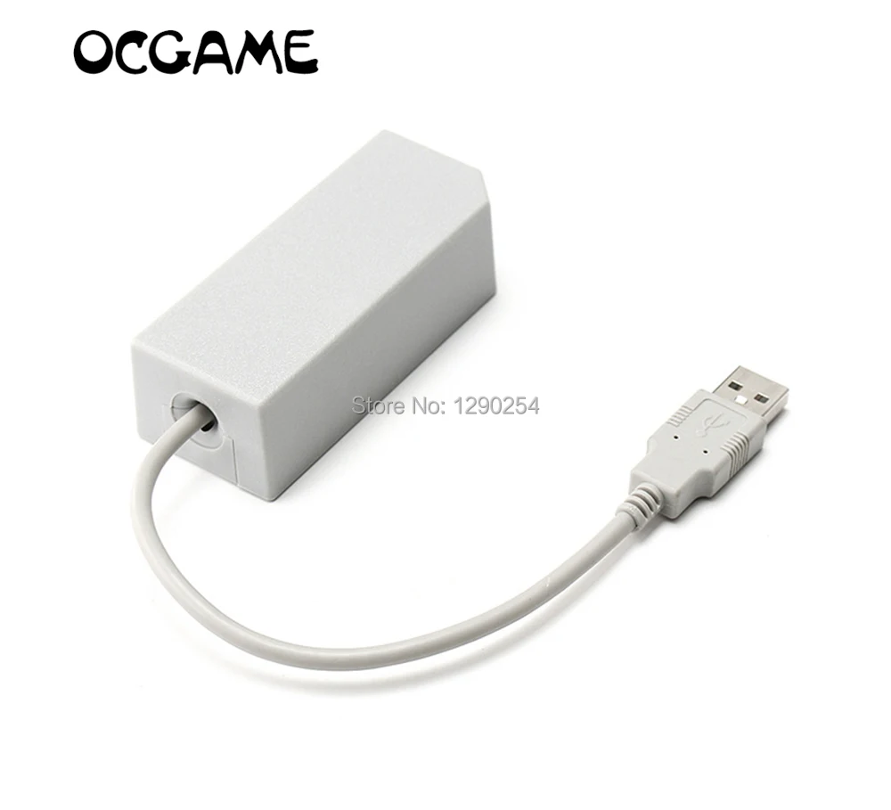 Сетевой адаптер OCGAME LAN коннектор USB Интернет Ethernet для Nintendo Wii/Wii U/PC Promotion 10 шт./лот |