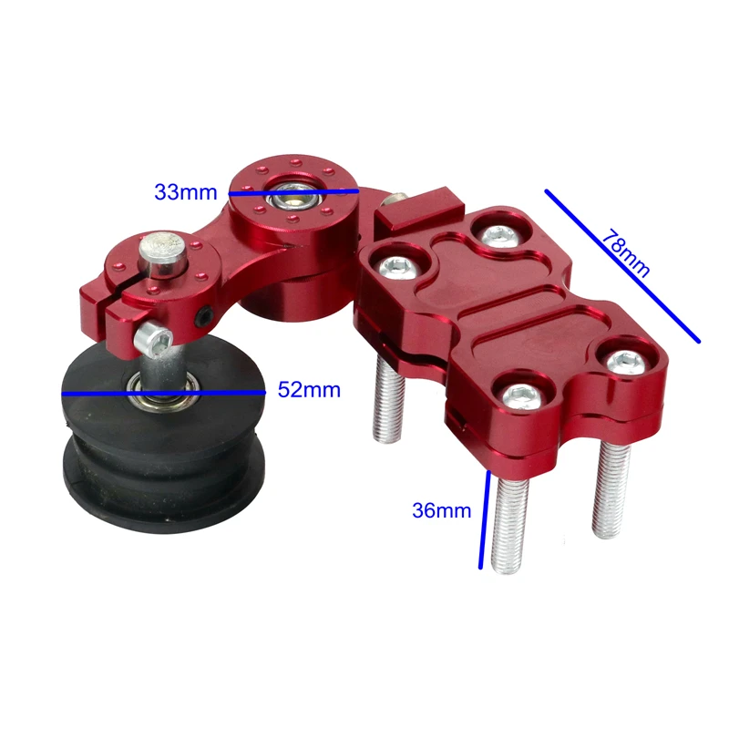 LMoDri Мотоцикл CNC модификация однотонный натяжитель цепи из алюминиевого сплава