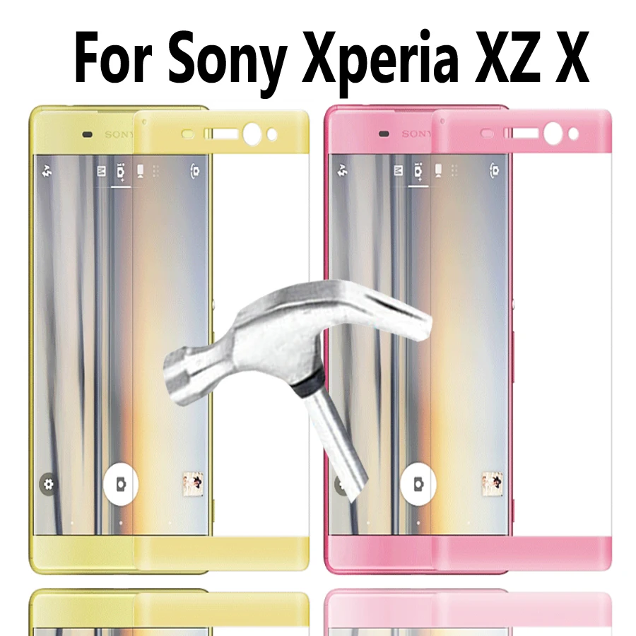Для Sony Xperia XZ X Закаленное Стекло полное покрытие Защита экрана для Z A Dual F8332 F5122