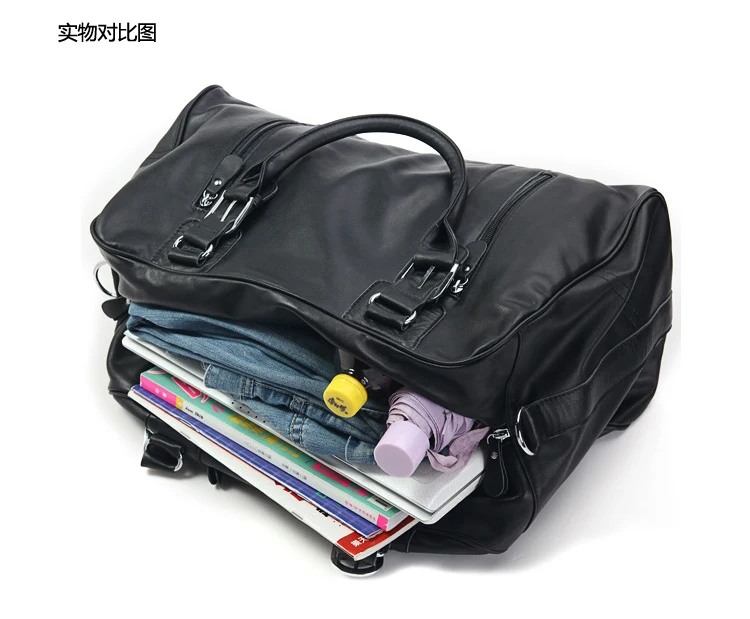 Модные мужские дорожные сумки из натуральной кожи сумка для багажа выходных