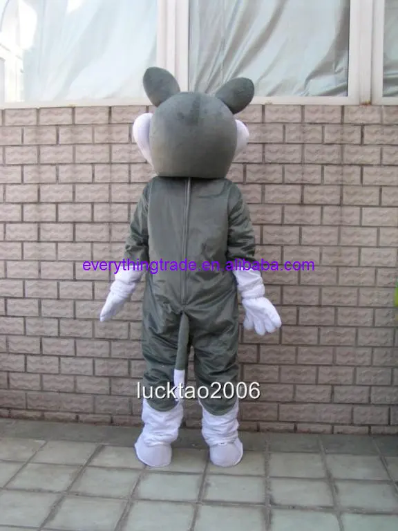 New arrival 2014 Cartoon Character cute grey wolf Mascot Costume fancy dress costume|dress dots|dress hip hop stylecostume |