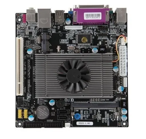 17*17 см Mini-ITX Intel Atom D525 Dual Core 1.8 г Процессор hl-d525-lf платы с vga LVDS 1 COM (внутренний 4 com