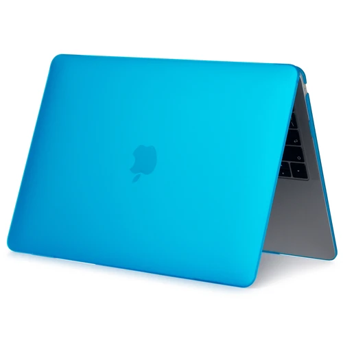 Matte light blue Матовые чехлы для ноутбуков Apple macbook Air 13 11 Pro retina 12 13,3 15,4, чехол для Macbook New air 13 pro 13 с сенсорной панелью - Цвет: Matte light blue