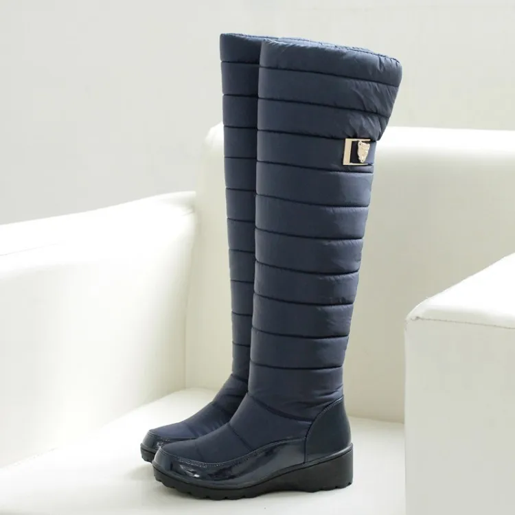 Женские сапоги до бедра стильные для снежной погоды Hx 53 2017|snow boots|style bootszapatos botines |