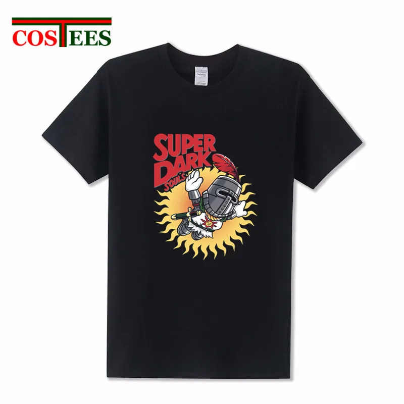 2018 уникальный дизайн модная футболка Super dark souls camiseta хип хоп с принтом хвалю