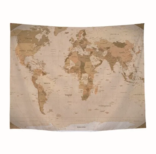 CAMMITEVER карта мира гобелен в виде индийской мандалы гобелены скатерти для стола