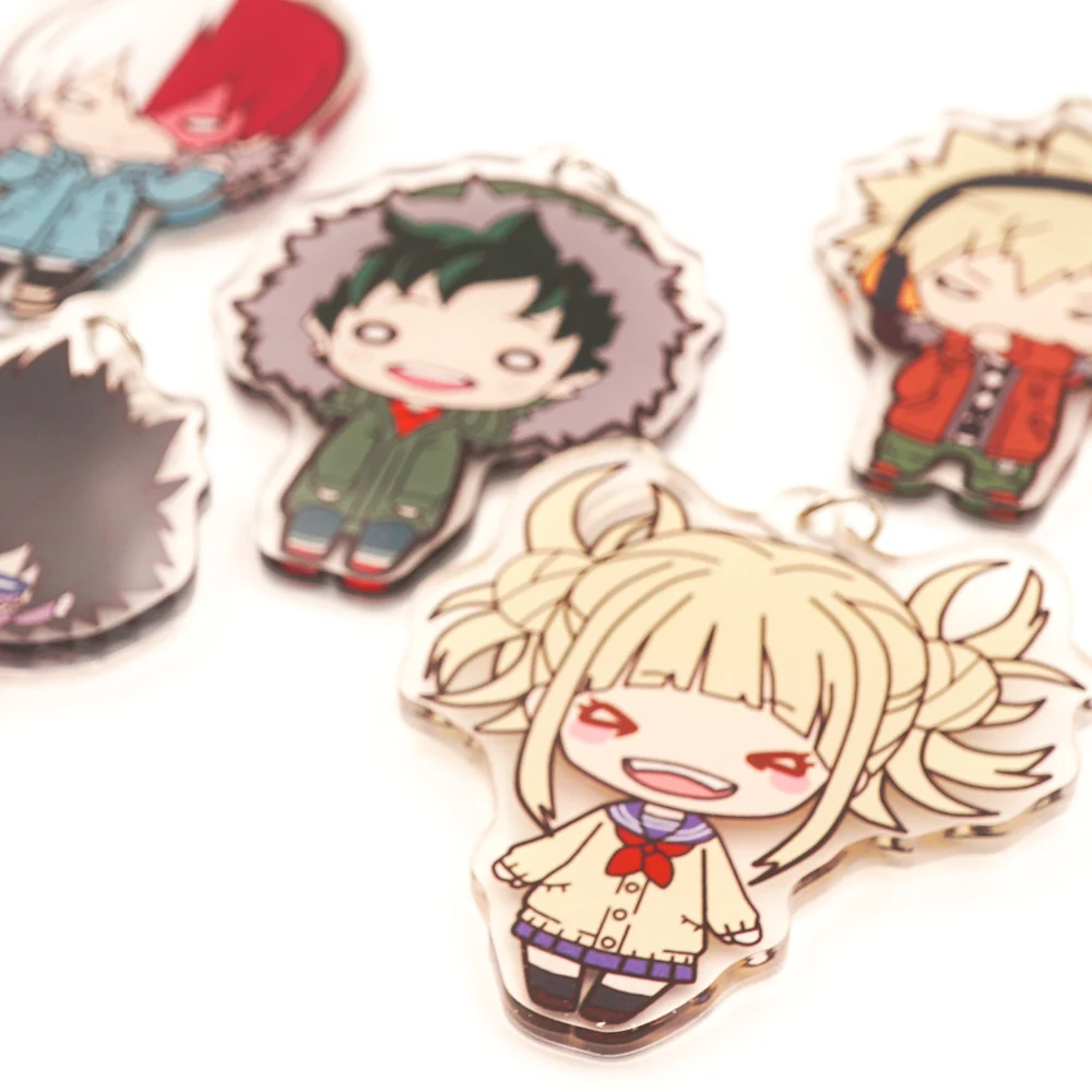 Мой герой Академии Аниме Boku без Midoriya Todoroki шото Bakugou химико Тога Dabi двусторонний