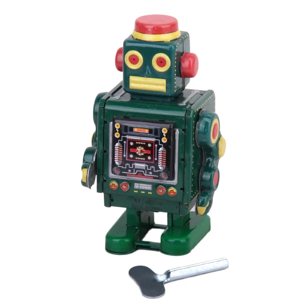 Детская игрушка Ретро Заводной Робот коллекционная с ключом подарок на