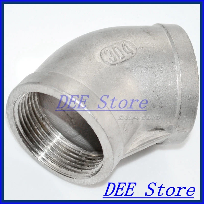 

Новый 45 градусов локоть 1,5 "Женский фитинг 304 труба из нержавеющей стали биодизель NPT Новый