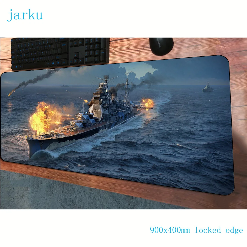 Игровой коврик для мыши world of warships 900x400x3 мм модный геймер компьютерный стол крутой