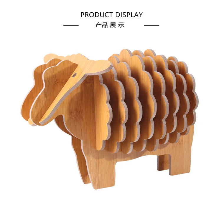 Коврик для настольной чашки МДФ подставки креативное место мат офисные