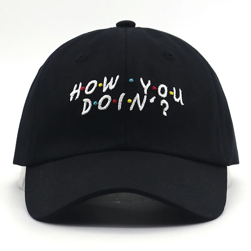 Бейсболка dad hat HOW YOU DOIN регулируемая хлопковая Повседневная Кепка в стиле хип-хоп