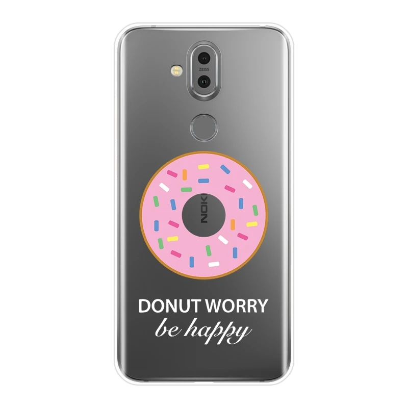 Чехол для Nokia 7 1 6 5 3 2 Plus пончик мороженое Cooky ilicone мягкая задняя крышка чехол