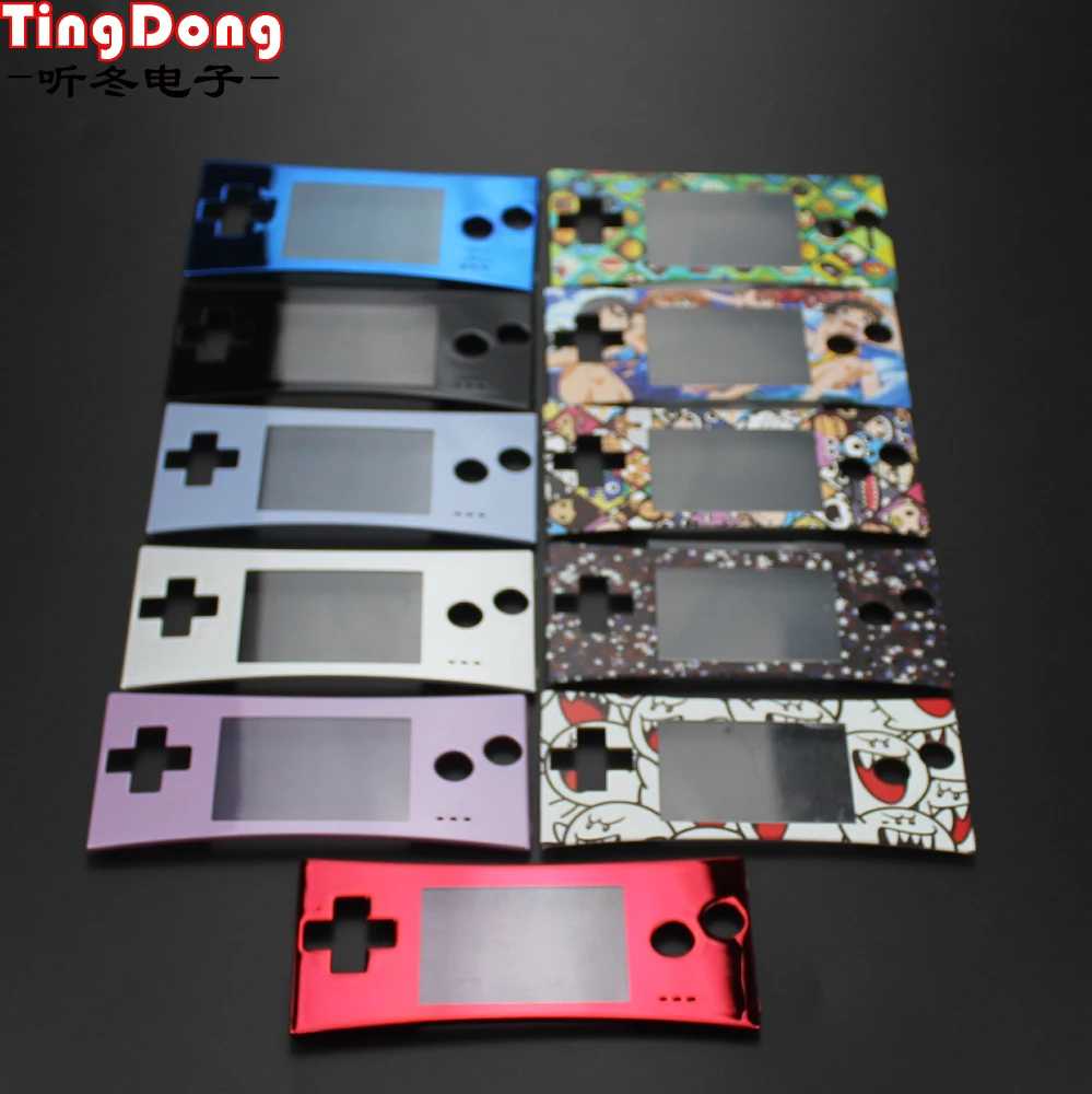 TingDong For GameBoy Micro Cover Fashion style Front faceplate cover for GBM Gameboy micro System Front shell case
