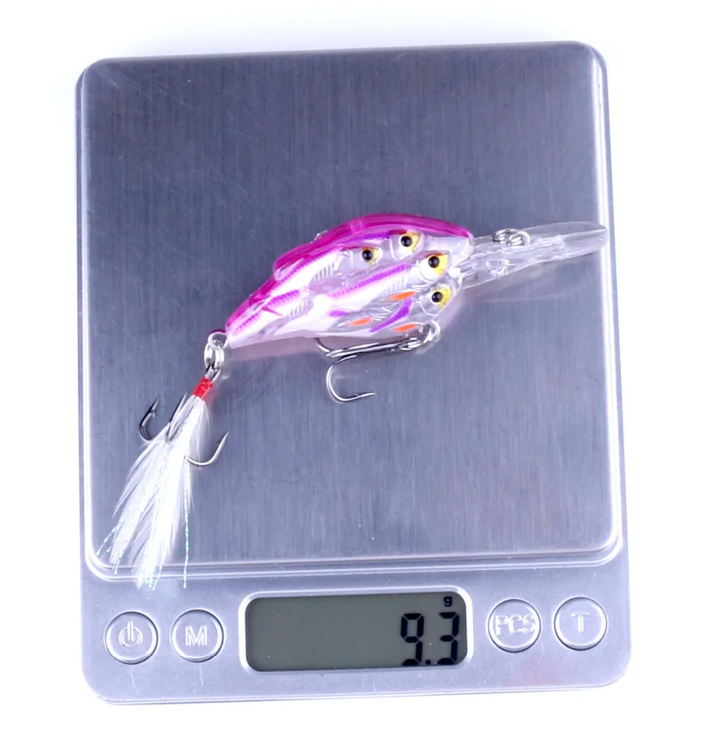 1 шт. группа рыболовная приманка воблер Плавание наживка 8 рыб Пластик жесткая