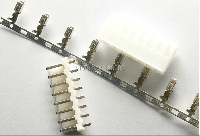 

Бесплатная доставка 20 комплектов VH 8Pin (прямая вилка + оболочка + клемма) VH 3,96 мм прямая игольчатая клемма