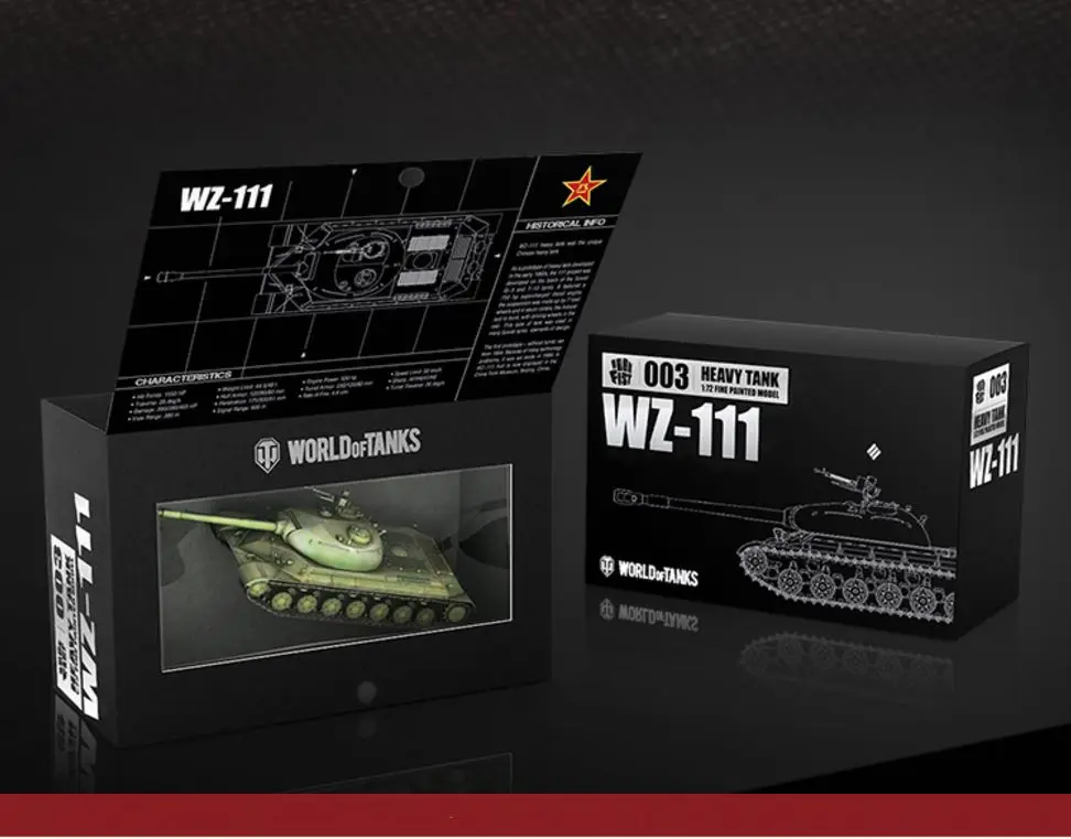 1/72 Diecast WZ-111 Chinese Project Heavy Tank Assembled Finished Model by Iron Fist |