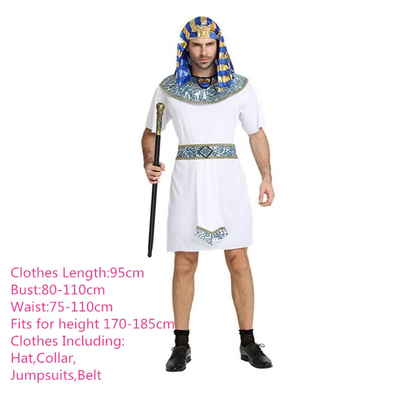 

Sexy Men Women White Greece Eypt Cosplay King Queen Pharaoh Clothing Carnival Party halloween costume for Women Christmas