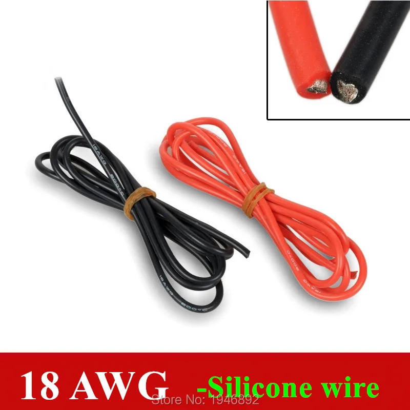 Гибкий силиконовый провод 18 AWG RC кабель 150/0.08TS OD 2 3 мм луженый медный проводник для