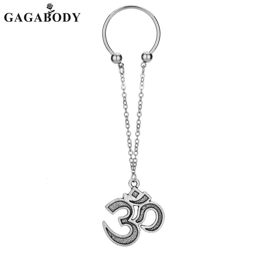 Новые 1 пара длинная цепь хирургическая сталь цветок соска для мужчин ювелирные