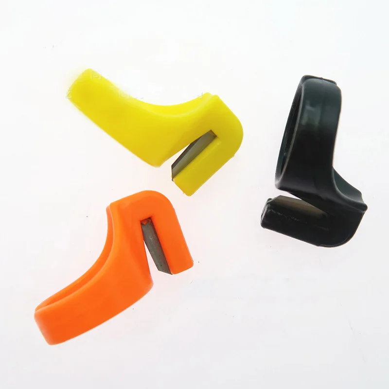 3 шт. пластиковый наперсток для шитья кольцо с лезвием пальца резчик резцов