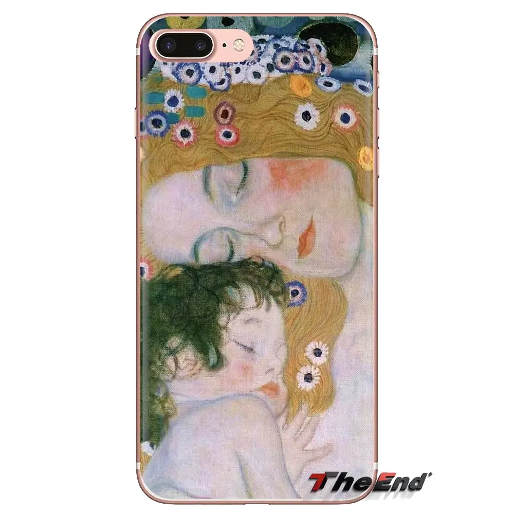 Klimt художественный узор для мамы и ребенка LG Spirit Motorola Moto X4 E4 E5 G5 G5S G6 Z Z2 Z3 G2 G3 C Play Plus