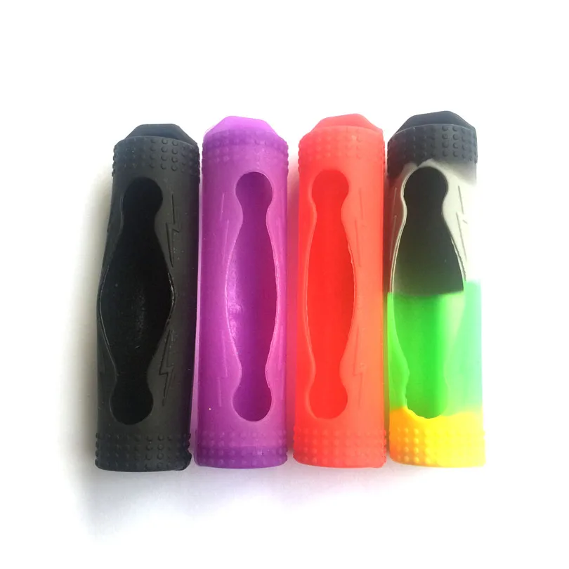 Силиконовые чехлы для аккумуляторов 18650 Защитные Чехлы цветные мягкие резиновые