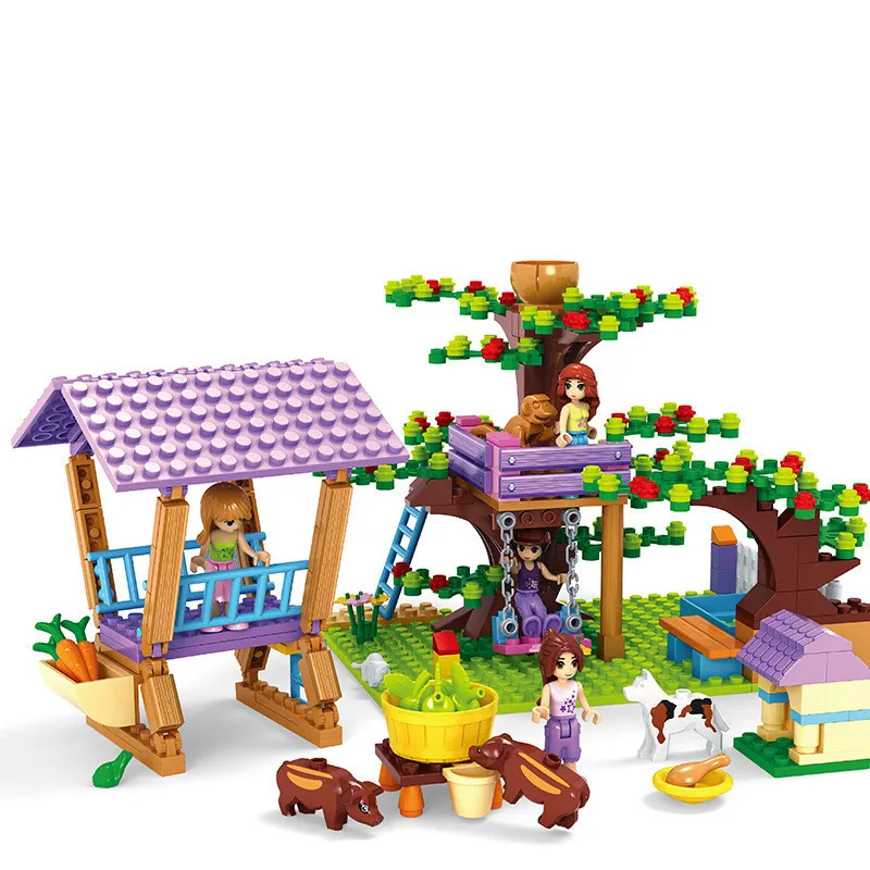 Fairyland классический дом на дереве мой мир совместимый с Legoed фигурки города