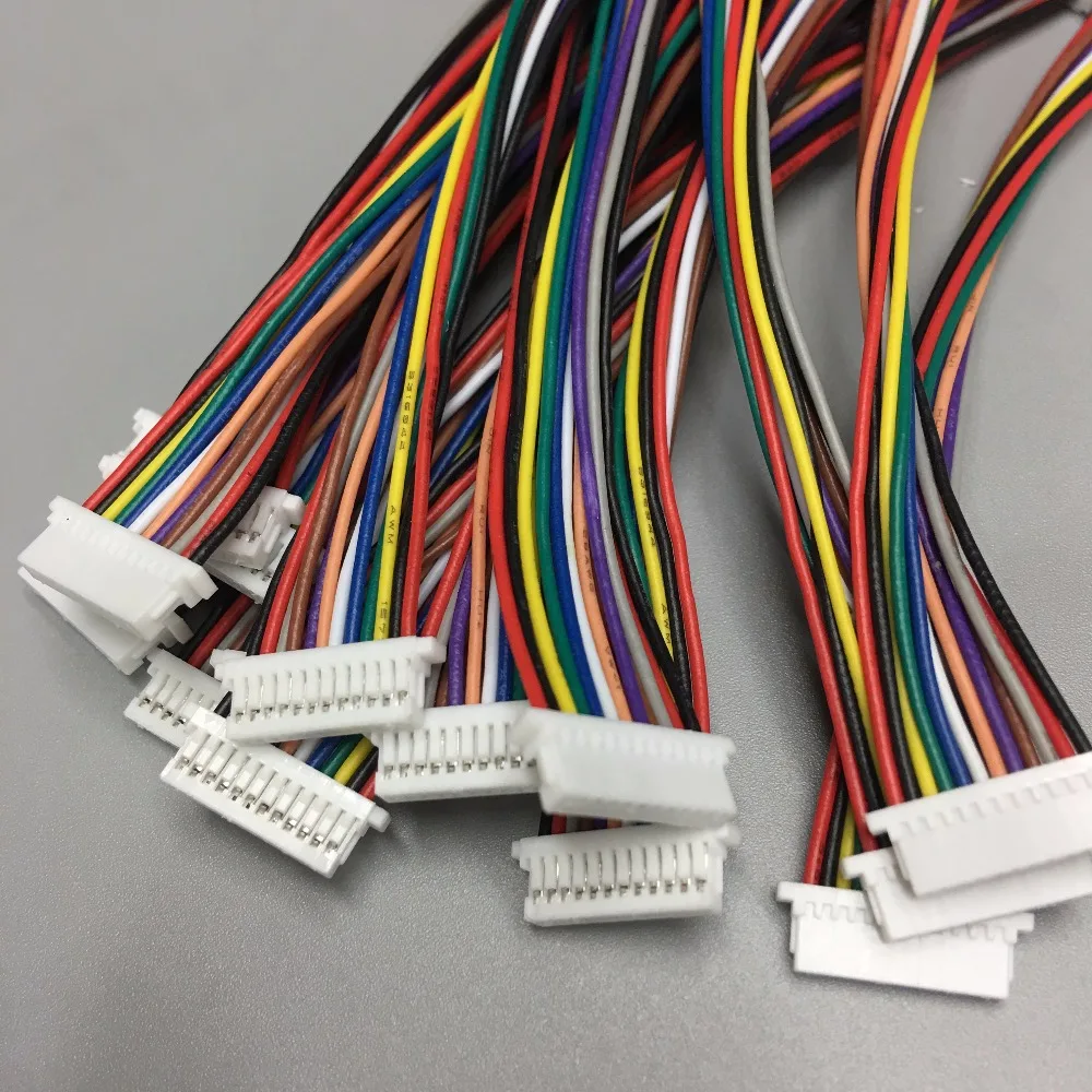 5 шт. SH1.0 провода кабельный разъем DIY SH1.0 JST 2P3P4P5P6P7P8P9P10P~ 18Pin электронная линия одного подключения клеммы 28AWG 30 см