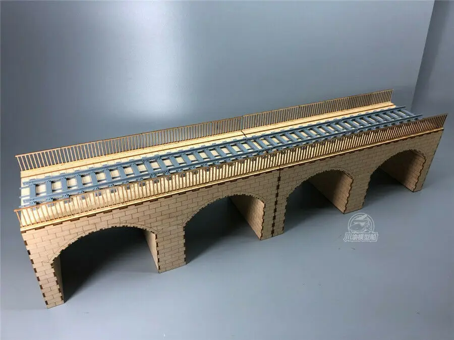 Масштаб 1/35 Железнодорожный Камень арка мост диотома деревянная сборка набор