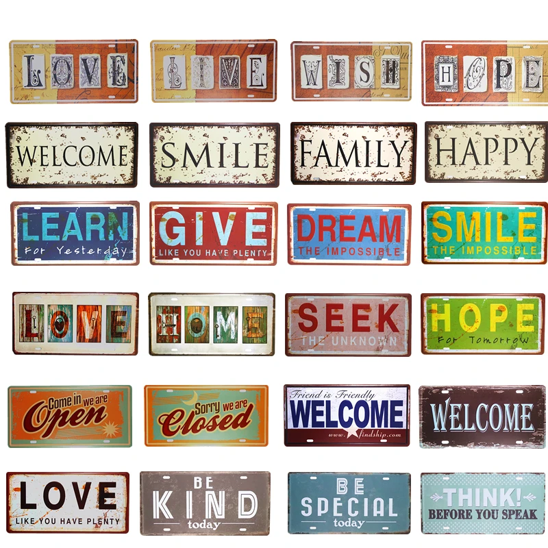 Металлические жестяные знаки номерной знак Ретро Декор для дома|gift gifts|gifts signgift tin